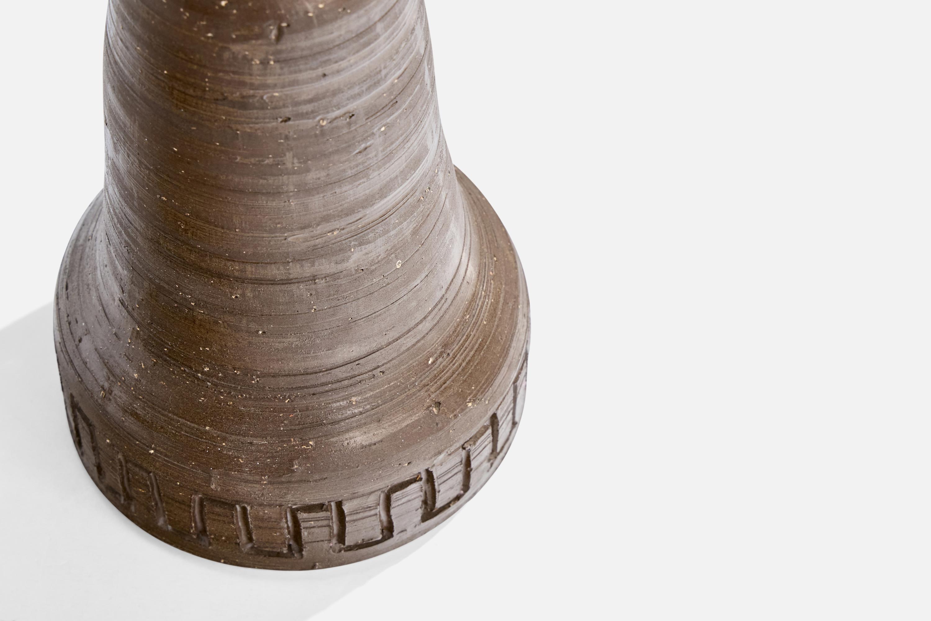 Mid-20th Century Swedish Designer, Table Lamp, Ceramic, Sweden, 1967 For Sale