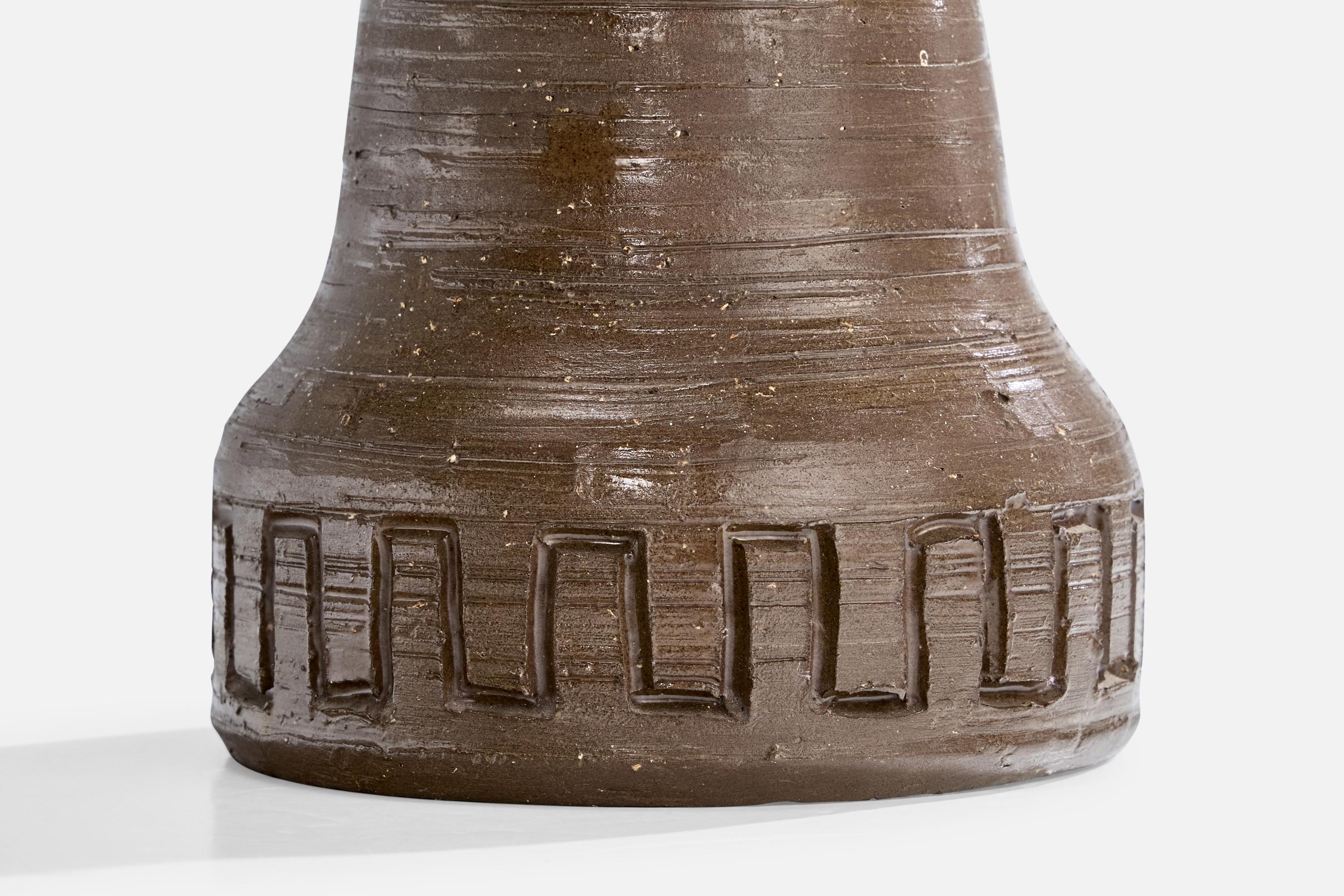 Swedish Designer, Table Lamp, Ceramic, Sweden, 1967 For Sale 2