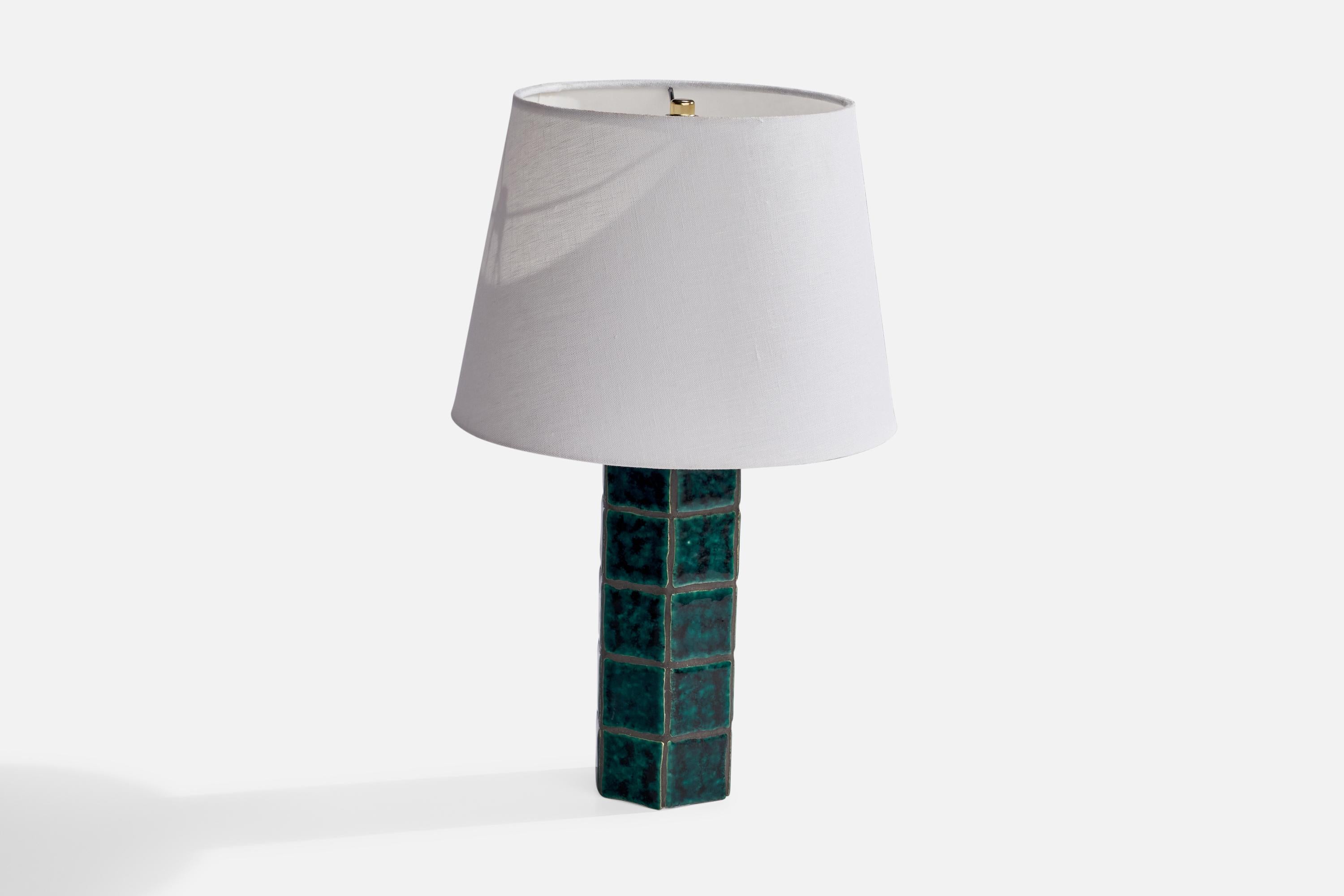 Swedish Designer, Table Lamp, Ceramic, Sweden, 1970s In Good Condition For Sale In High Point, NC