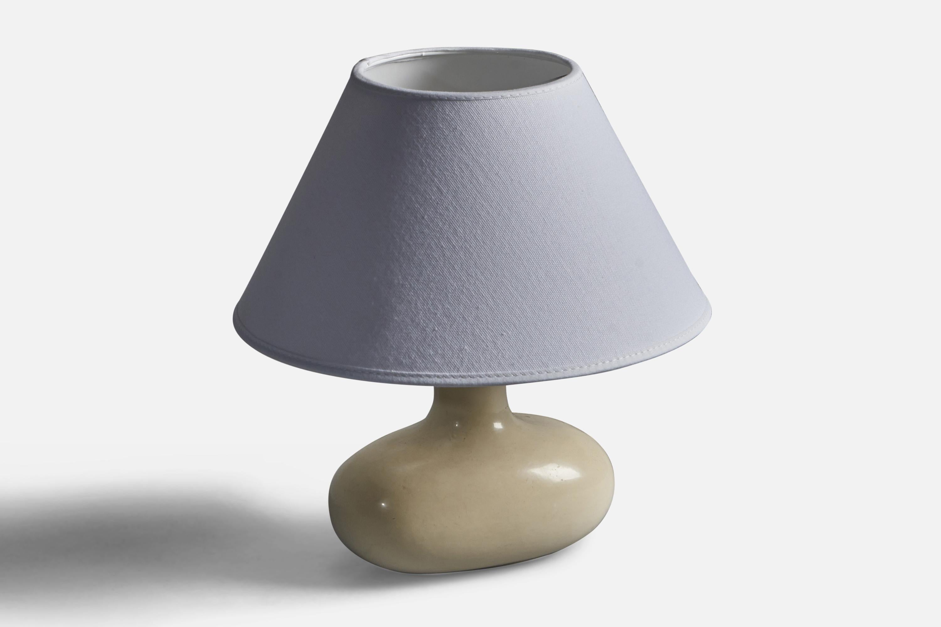 Late 20th Century Swedish Designer, Table Lamp, Ceramic, Sweden, 1970s For Sale