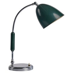 Designer suédois, lampe de table, chrome, métal, bakélite, Suède, années 1930