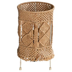 Swedish Designer, Table Lamp, Fabric, Metal, Sweden, 1960s