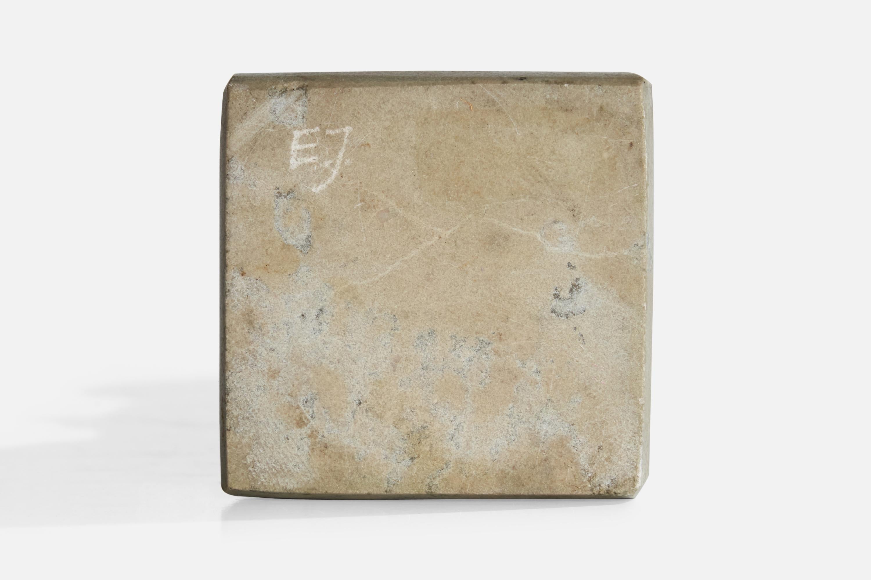Swedish Designer, Table Lamp, Fossil Stone, Sweden, 1970s For Sale 7