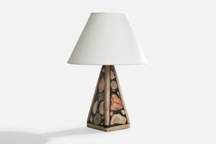 Egon Jakobsson, Table Lamp, Fossil Stone, Sweden, 1990s