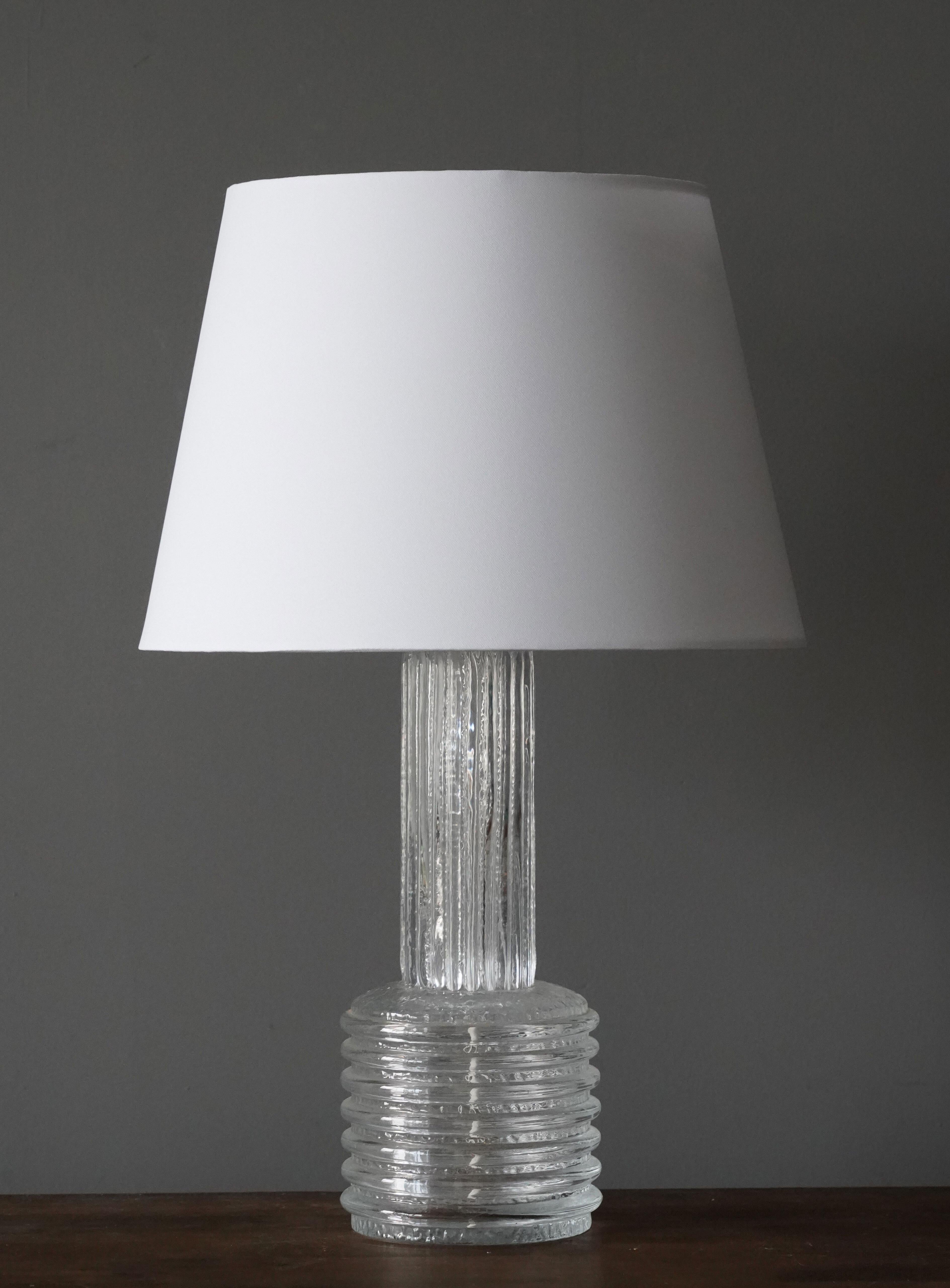 A table lamp. Base in glass.

Sold without lampshade. Stated dimensions excluding lampshade.

Other designers of the period include Paavo Tynell, Lisa Johansson-Pape, Hans Bergström.

  