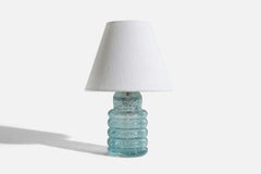 Swedish Designer, Table Lamp, Glass, Sweden, c. 1960s