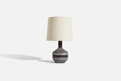 Swedish Designer, Table Lamp, Stoneware, Sweden, c. 1960s