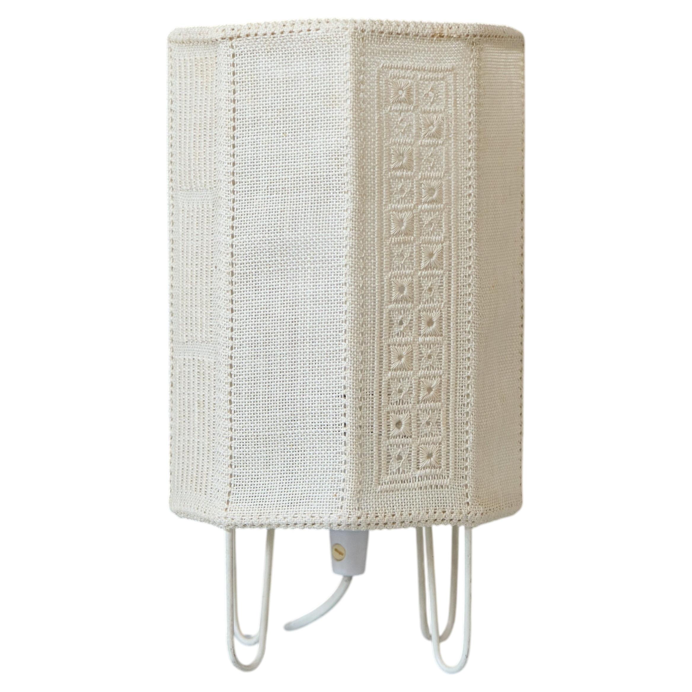 Swedish Designer, Table Lamp in Fabric, Sweden, 1960s. For Sale