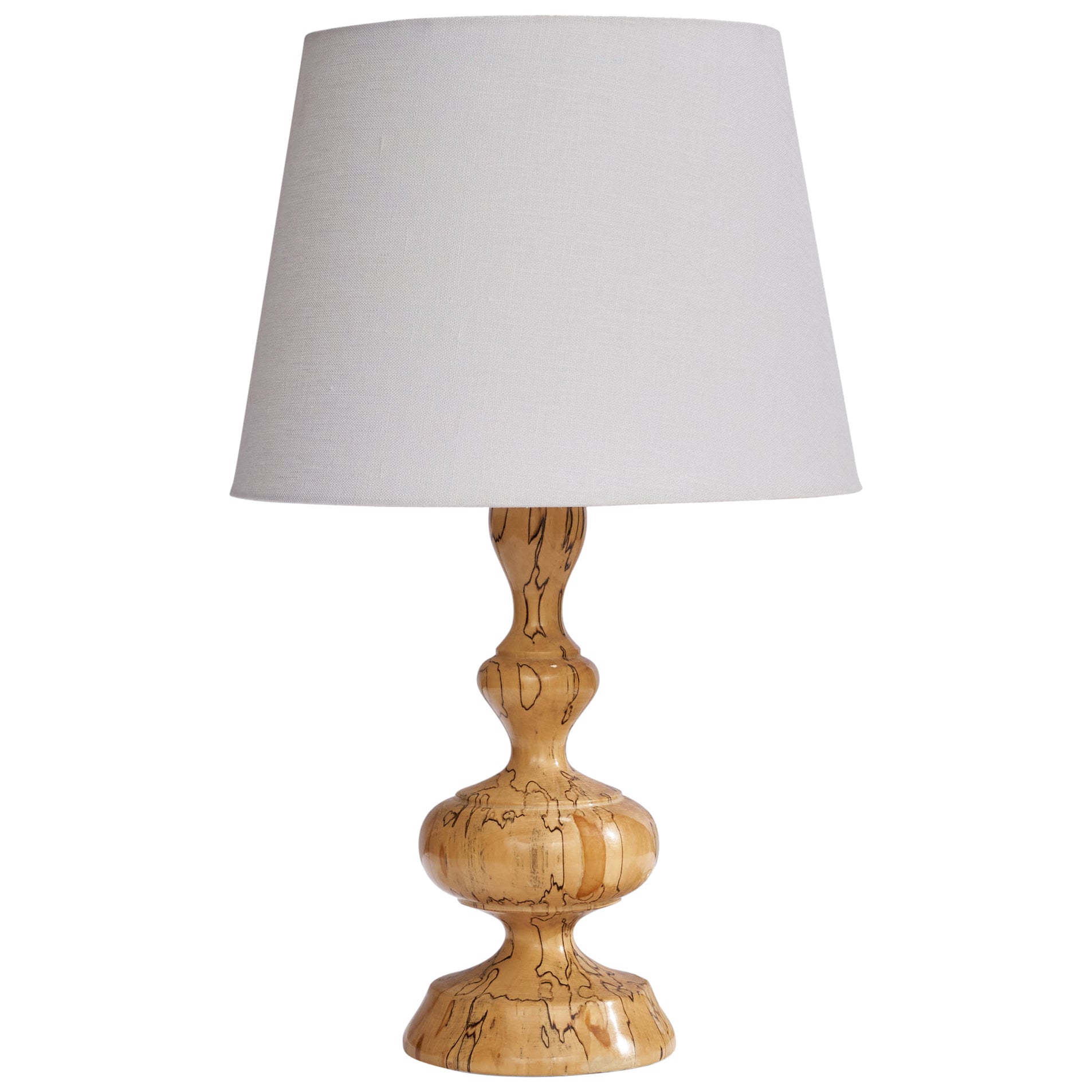 Swedish Designer, Table Lamp, Masur Birch, Sweden, 1960s