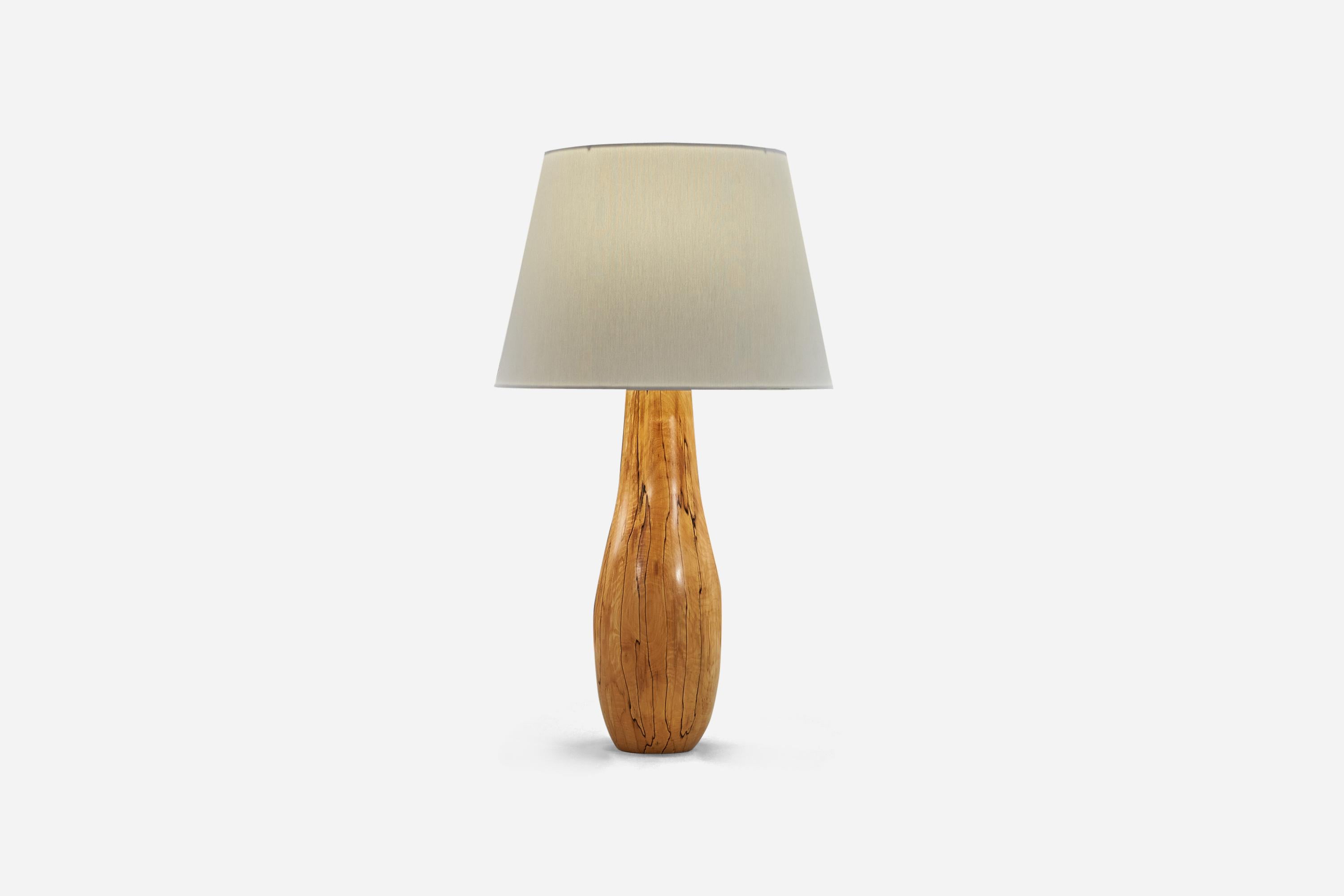 Swedish Designer, Table Lamp, Masur Birch, Sweden, 1989 In Good Condition For Sale In High Point, NC