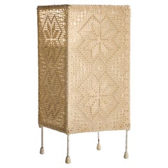 Lampada da tavolo di design svedese, metallo, tessuto, Svezia, anni '1960