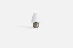 Swedish Designer, Table Lamp, Pewter, Sweden, 1960s