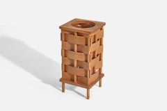 Swedish Designer, Table Lamp, Pine, Moulded Pine Veneer, Sweden, 1970s