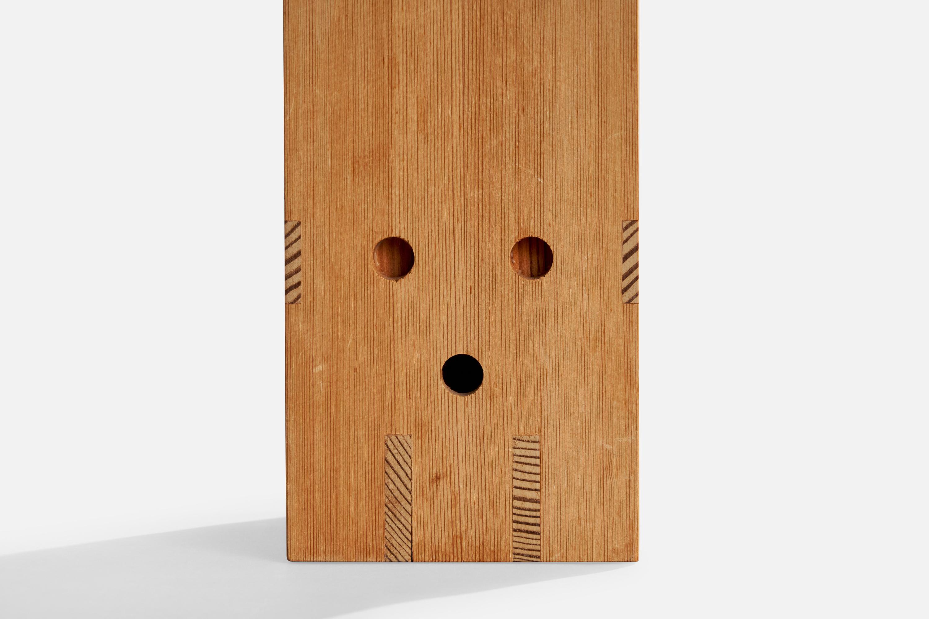 Swedish Designer, Table Lamp, Pine, Sweden, 1960s For Sale 6