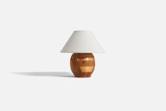 Swedish Designer, Table Lamp, Pine, Sweden, 1960s