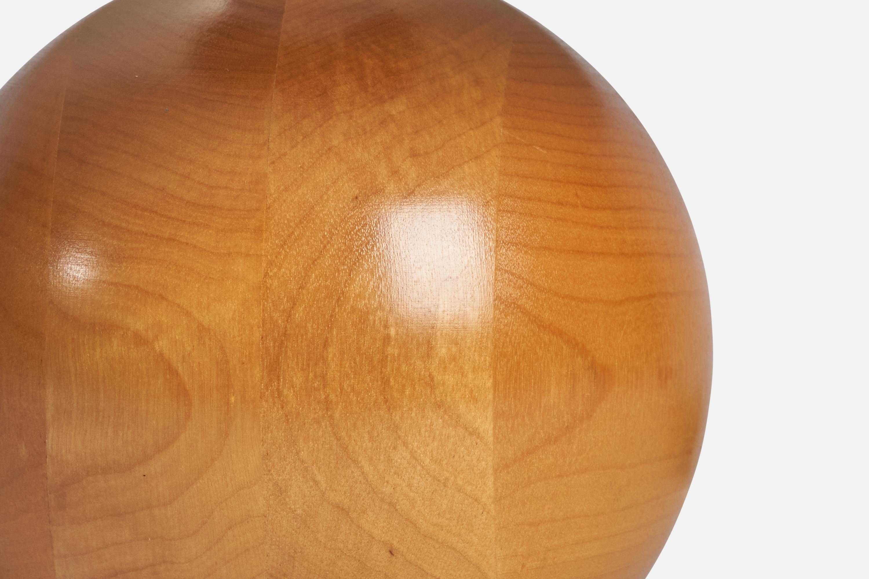 Mid-20th Century Swedish Designer, Table Lamp, Pine, Sweden, 1960s For Sale