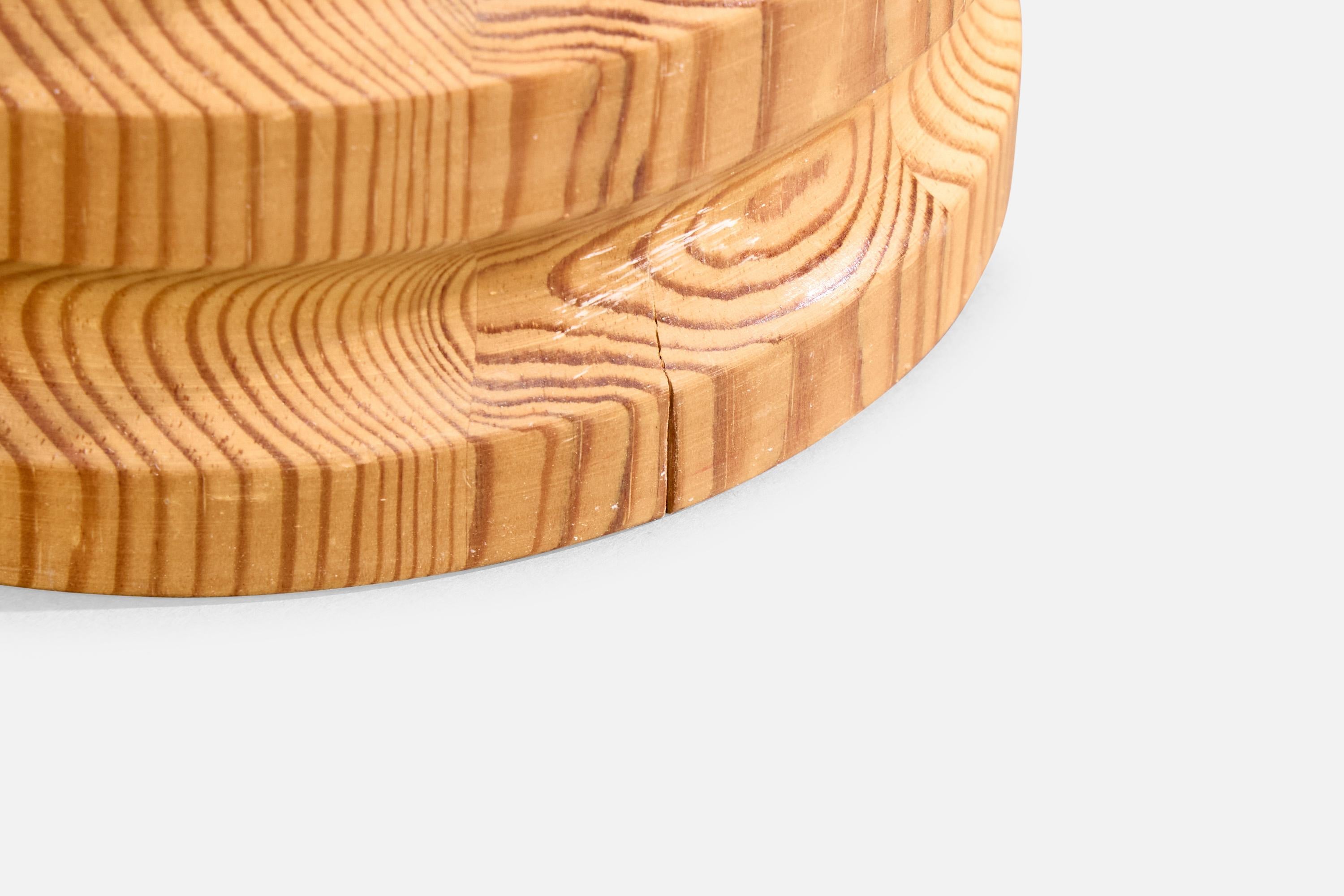 Swedish Designer, Table Lamp, Pine, Sweden, 1970s For Sale 6