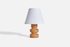 Créateur suédois, lampe de bureau, pin, Suède, années 1970