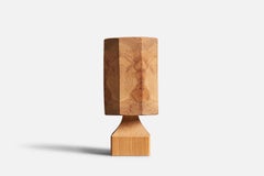 Swedish Designer, Table Lamp, Pine, Sweden, 1970s