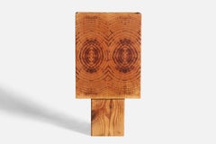 Lampada da tavolo di design svedese, pino, Svezia, anni '70