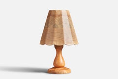 Créateur suédois, lampe de bureau, pin, Suède, années 1970