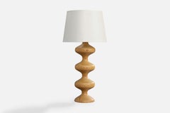 Lampada da tavolo di design svedese, pino, Svezia, anni '1970