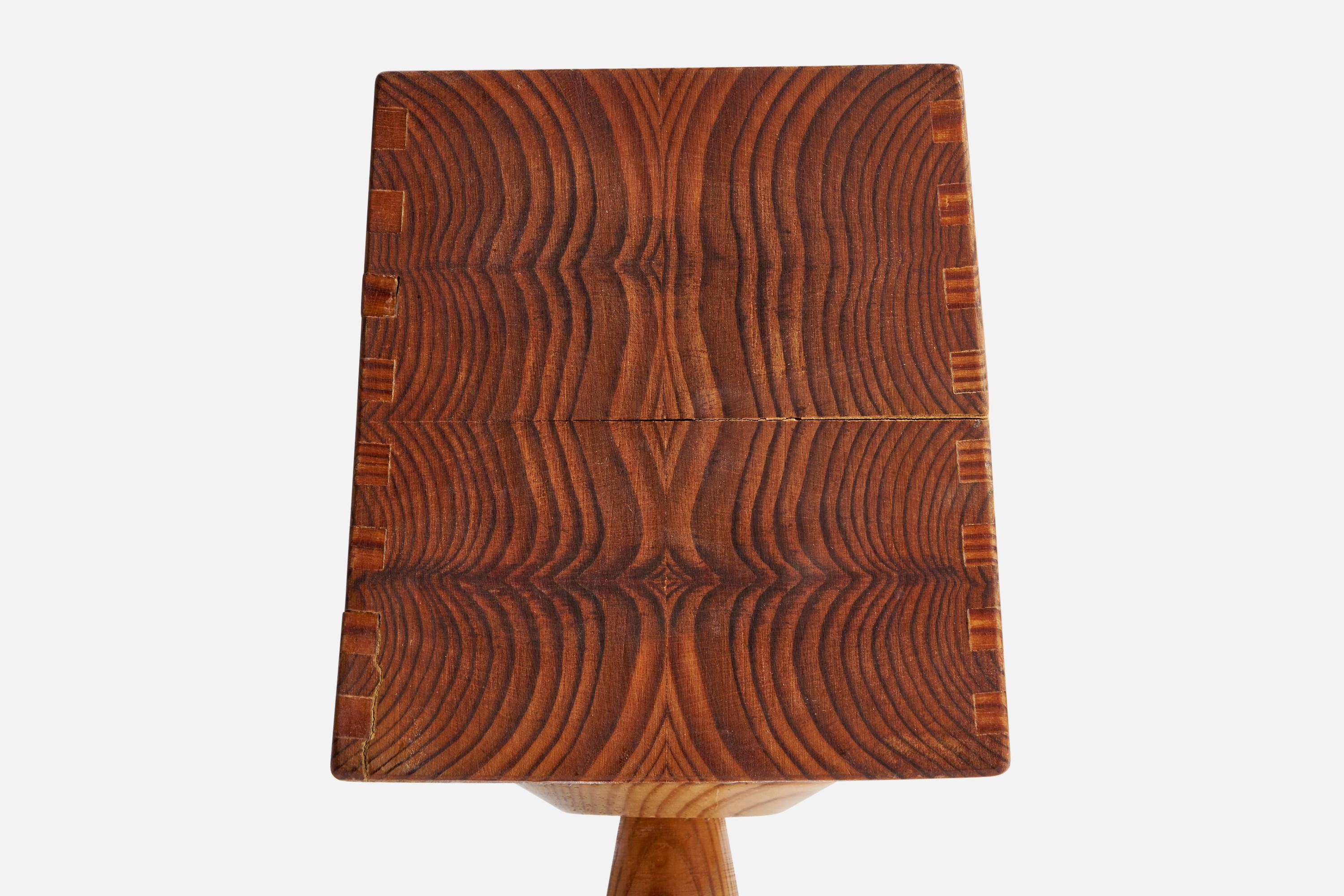 Late 20th Century Swedish Designer, Table Lamp, Pine, Sweden, 1970s For Sale