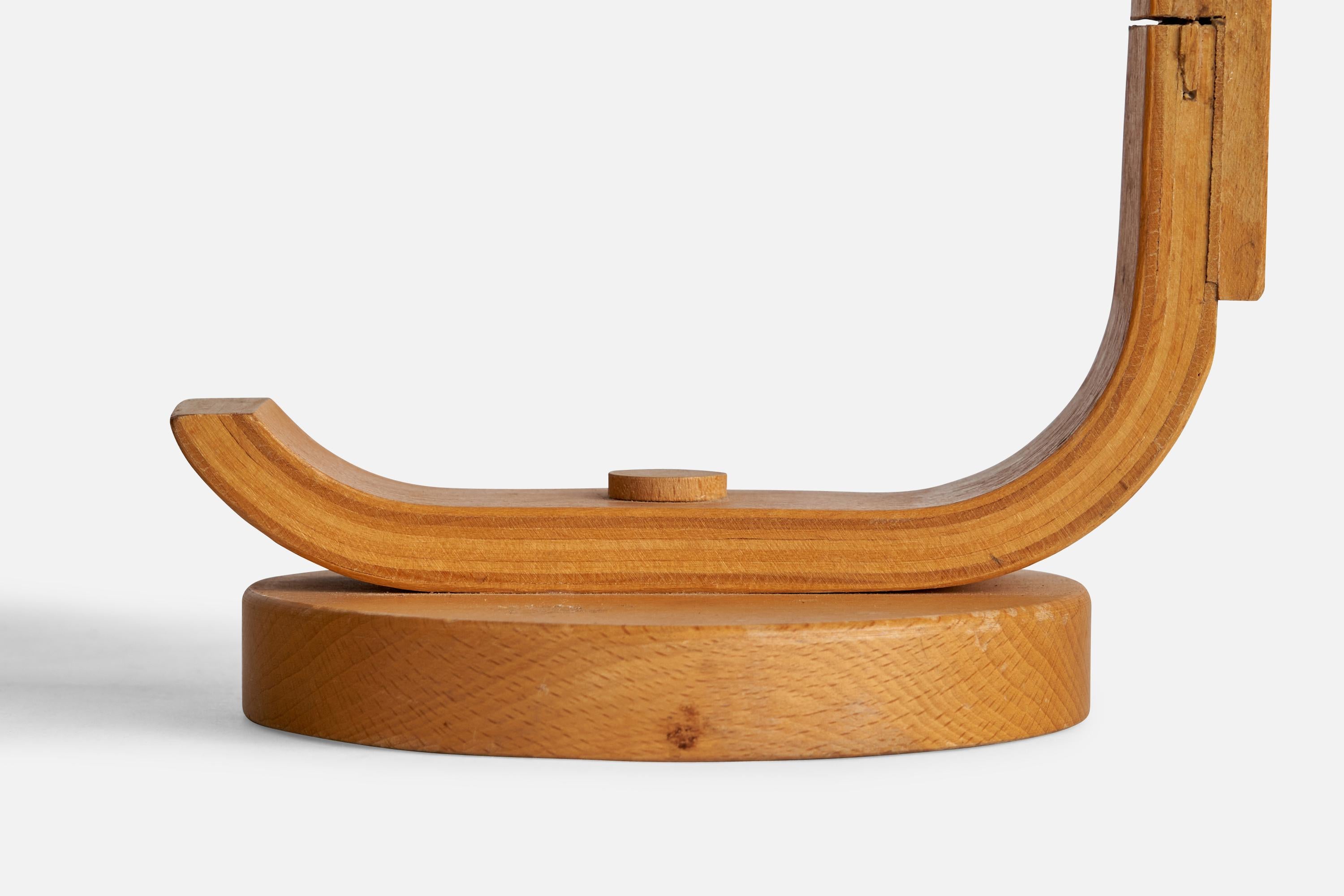 Lampada da tavolo di design svedese, pino, Svezia, anni '1970 in vendita 1