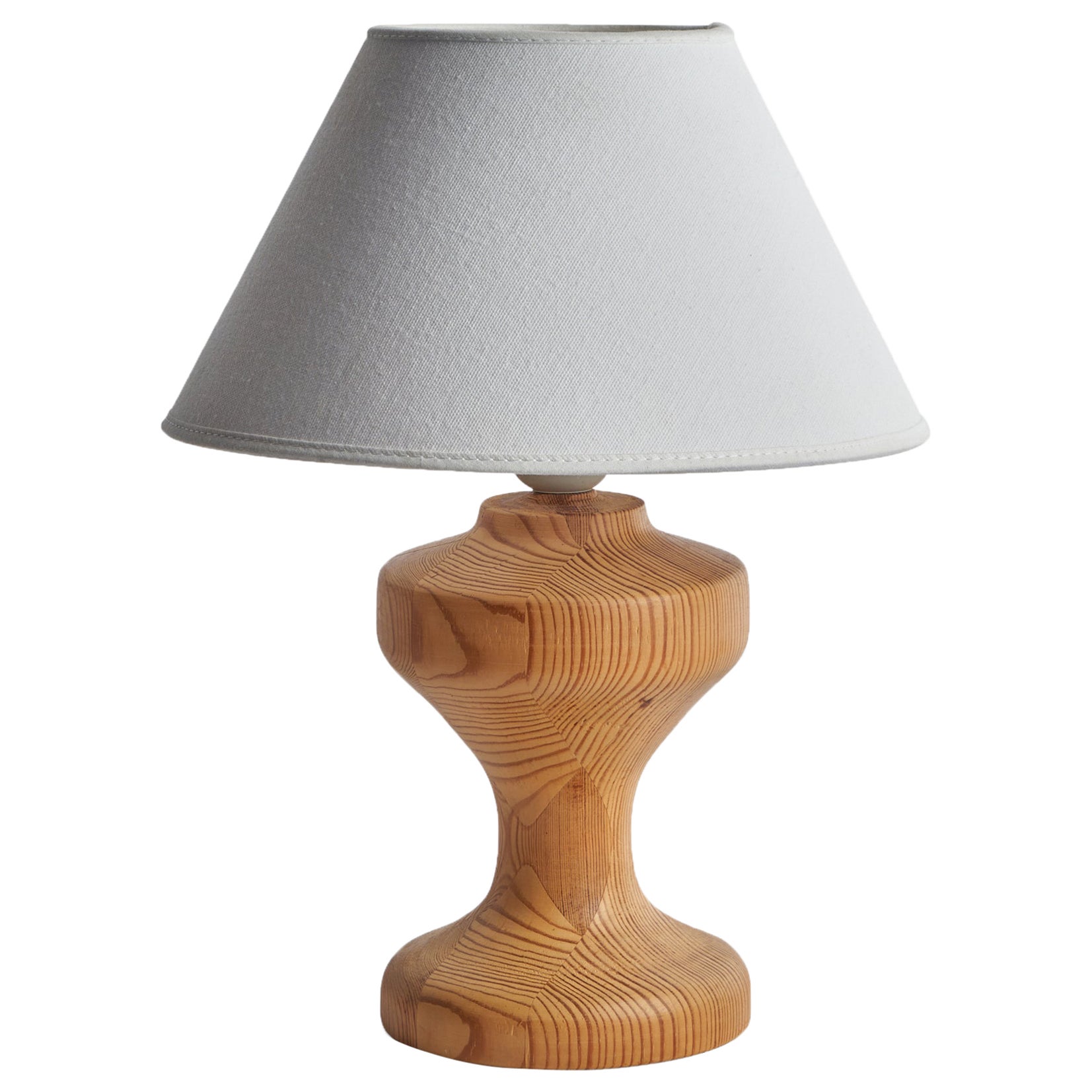 Créateur suédois, lampe de bureau, pin, Suède, années 1970 en vente