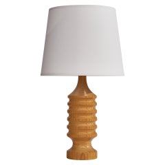 Créateur suédois, lampe de bureau, pin, Suède, années 1970