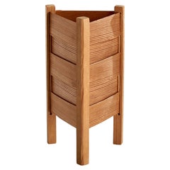 Schwedische Designerin, Tischlampe, Kiefernholz, Schweden, 1970er Jahre