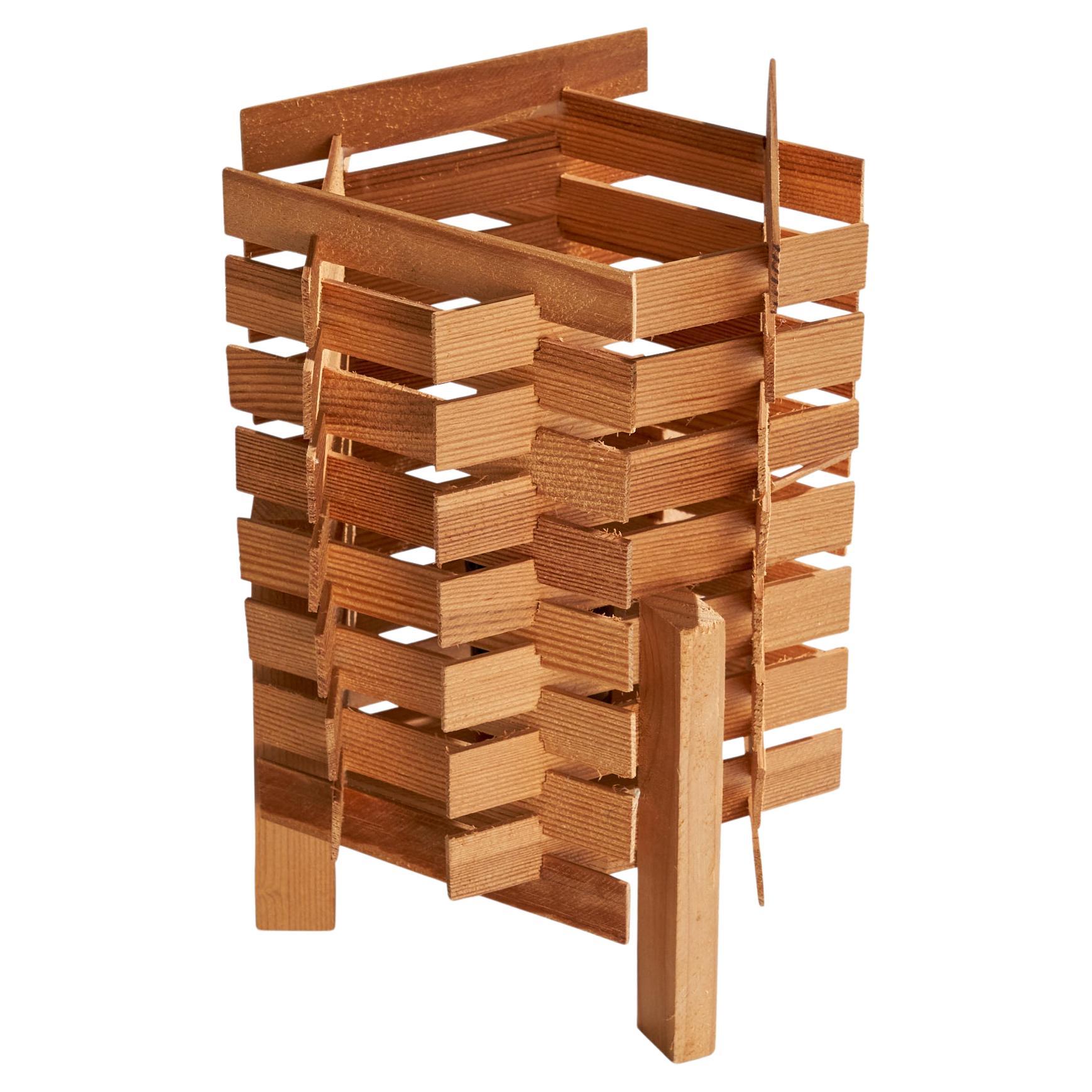Créateur suédois, lampe de bureau, pin, Suède, années 1970