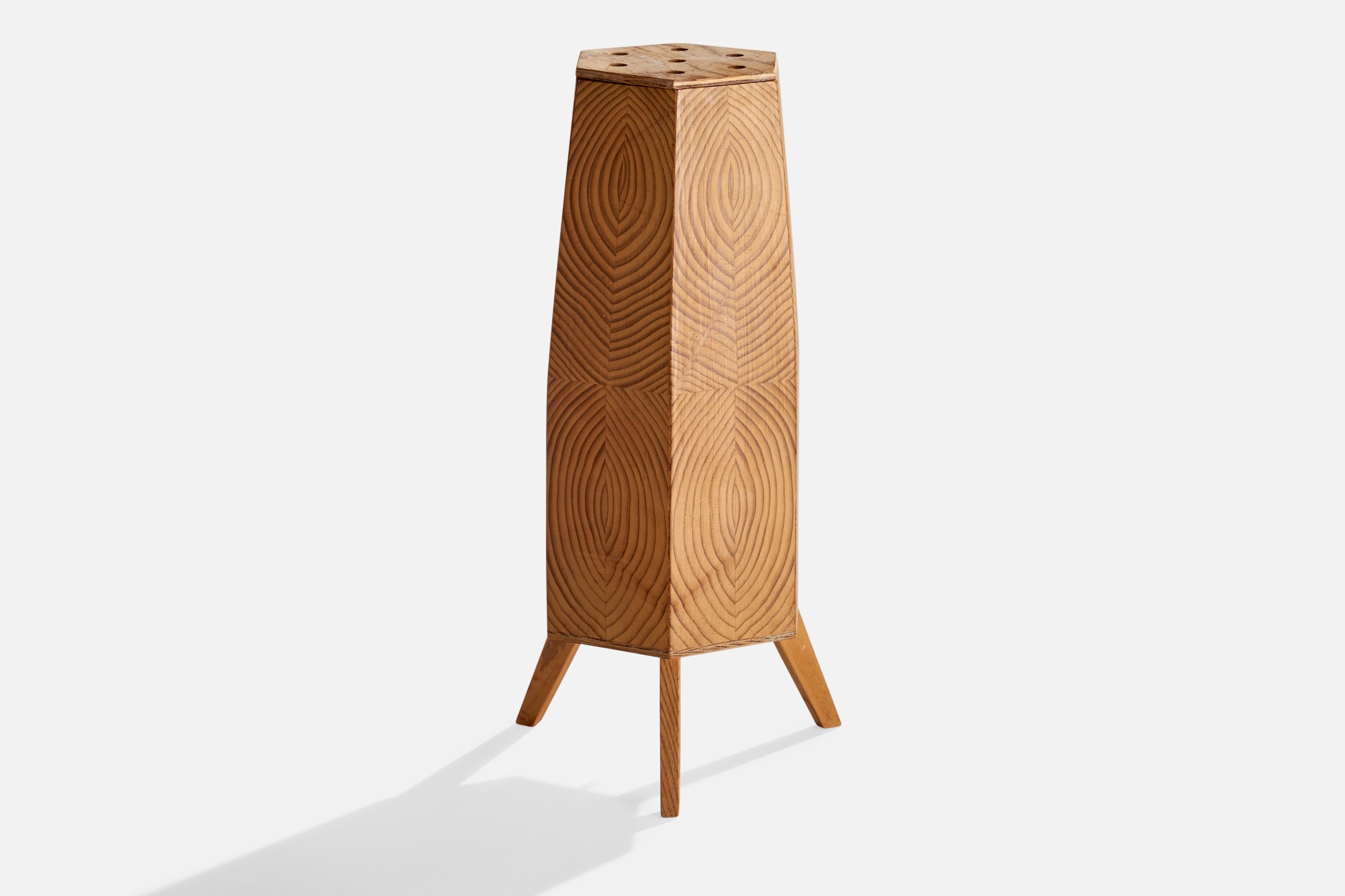 Late 20th Century Swedish Designer, Table Lamp, Pine, Sweden, 1973 For Sale