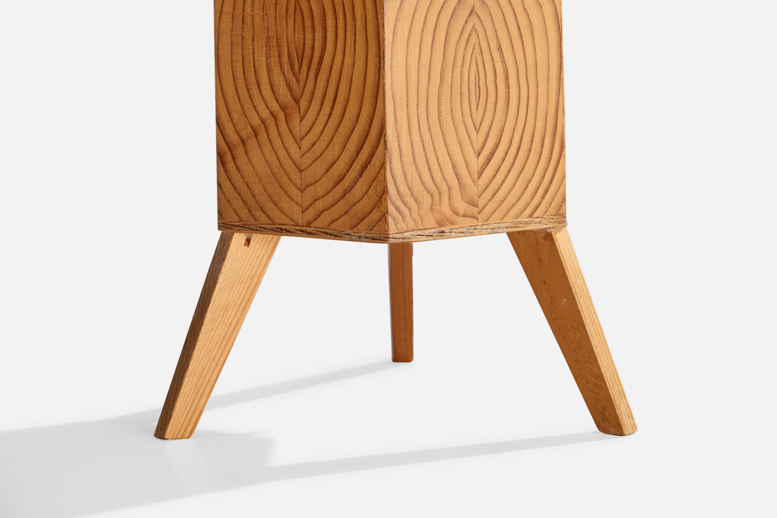 Swedish Designer, Table Lamp, Pine, Sweden, 1973 For Sale 3