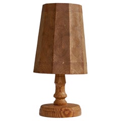 Swedish Designer, Table Lamp, Pine, Sweden, 1978