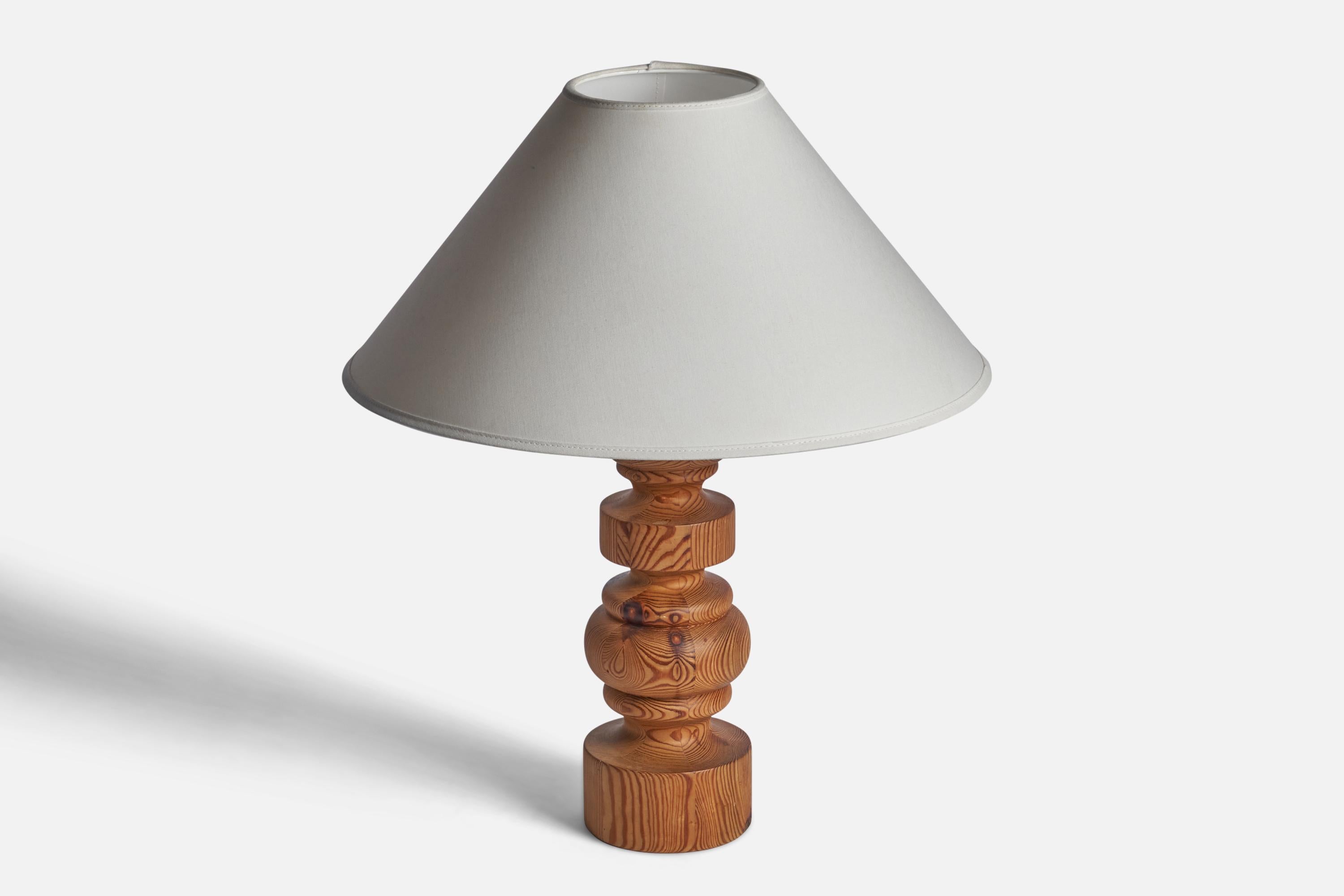 Postmoderne Designer suédois, lampe de bureau, pin, Suède, 1979 en vente