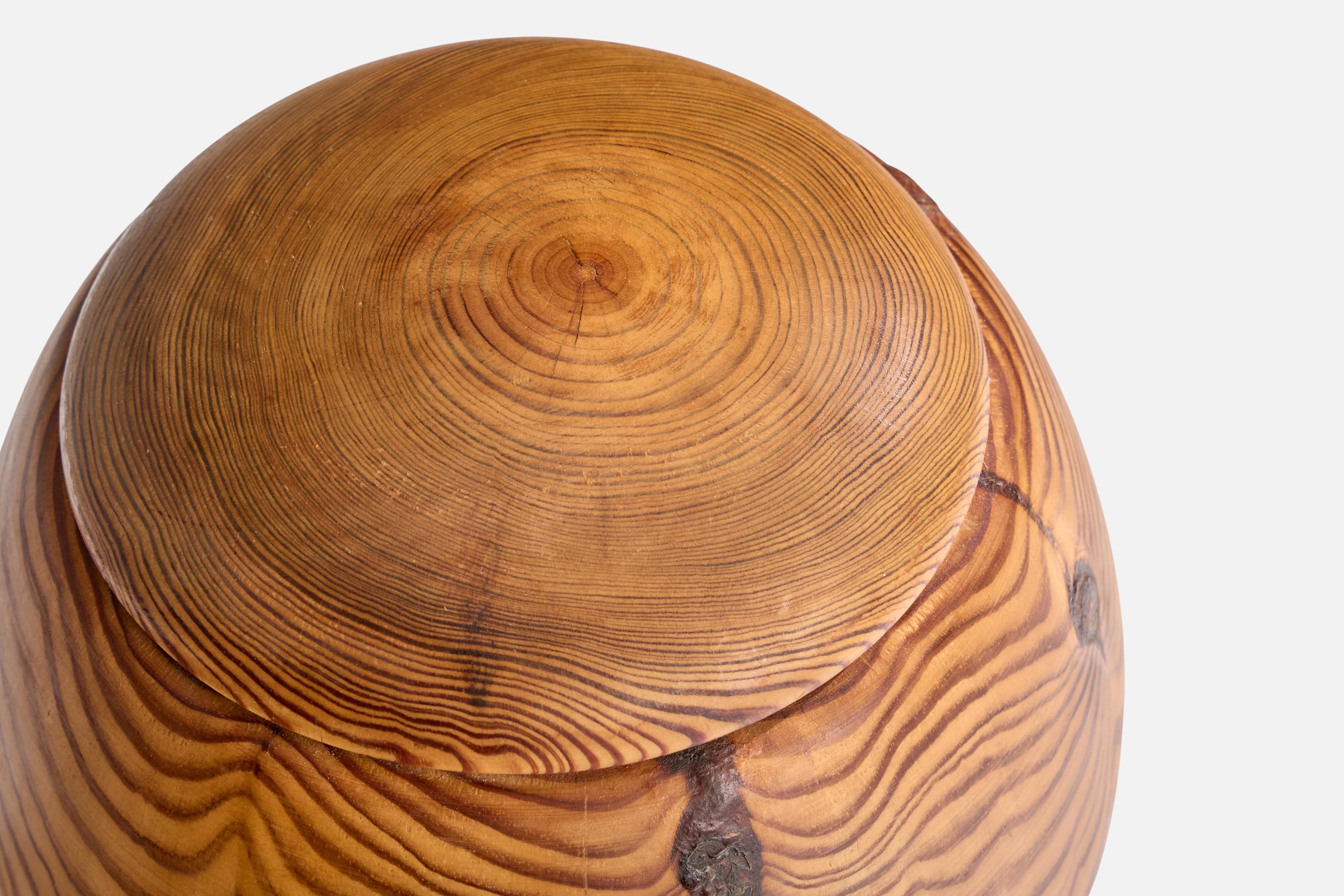 Late 20th Century Swedish Designer, Table Lamp, Pine, Sweden, 1997 For Sale