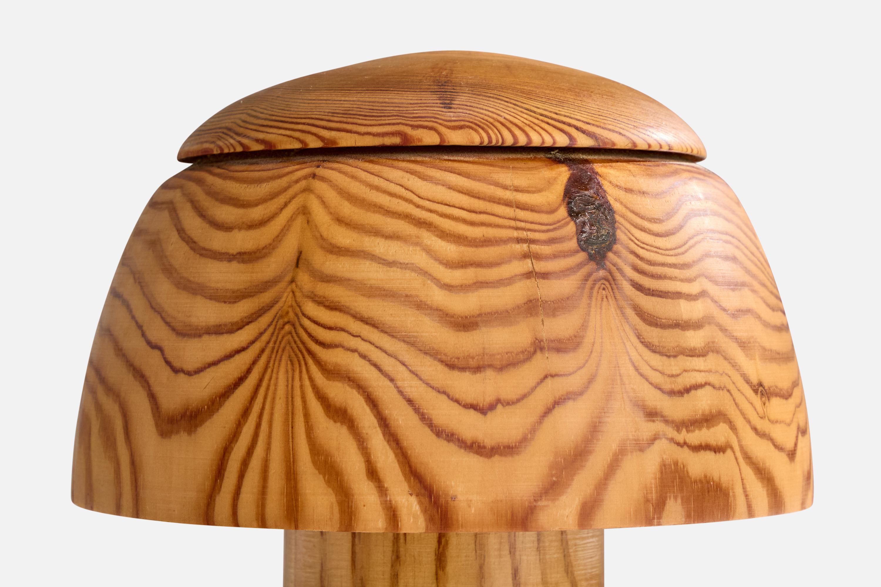 Swedish Designer, Table Lamp, Pine, Sweden, 1997 For Sale 1