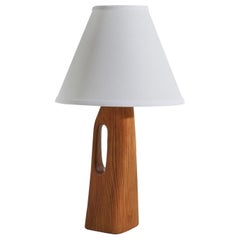Lampada da tavolo di design svedese, pino, Svezia, anni '60 ca.