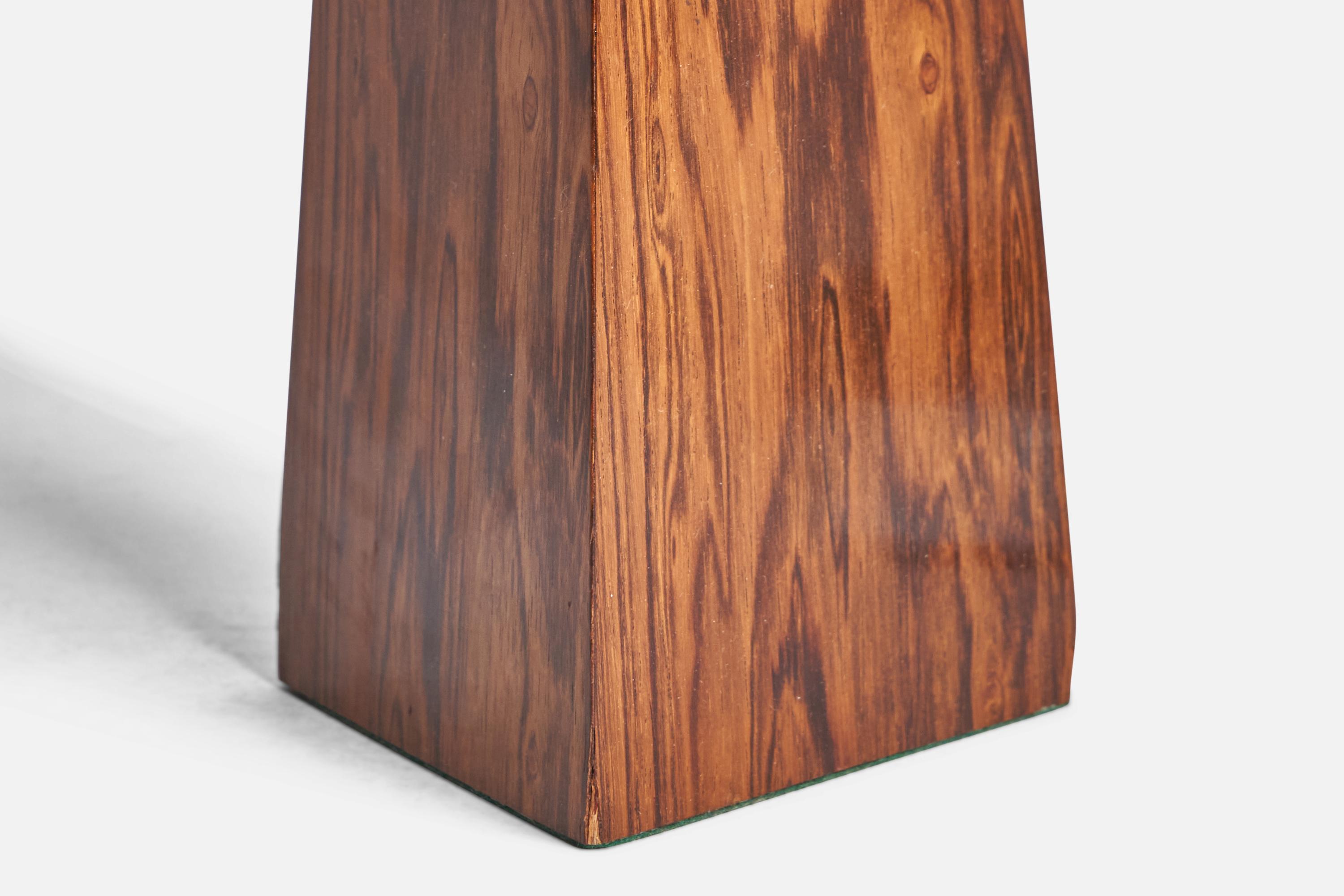 Mid-20th Century Swedish Designer, Table Lamp, Rosewood, Sweden, 1950s For Sale