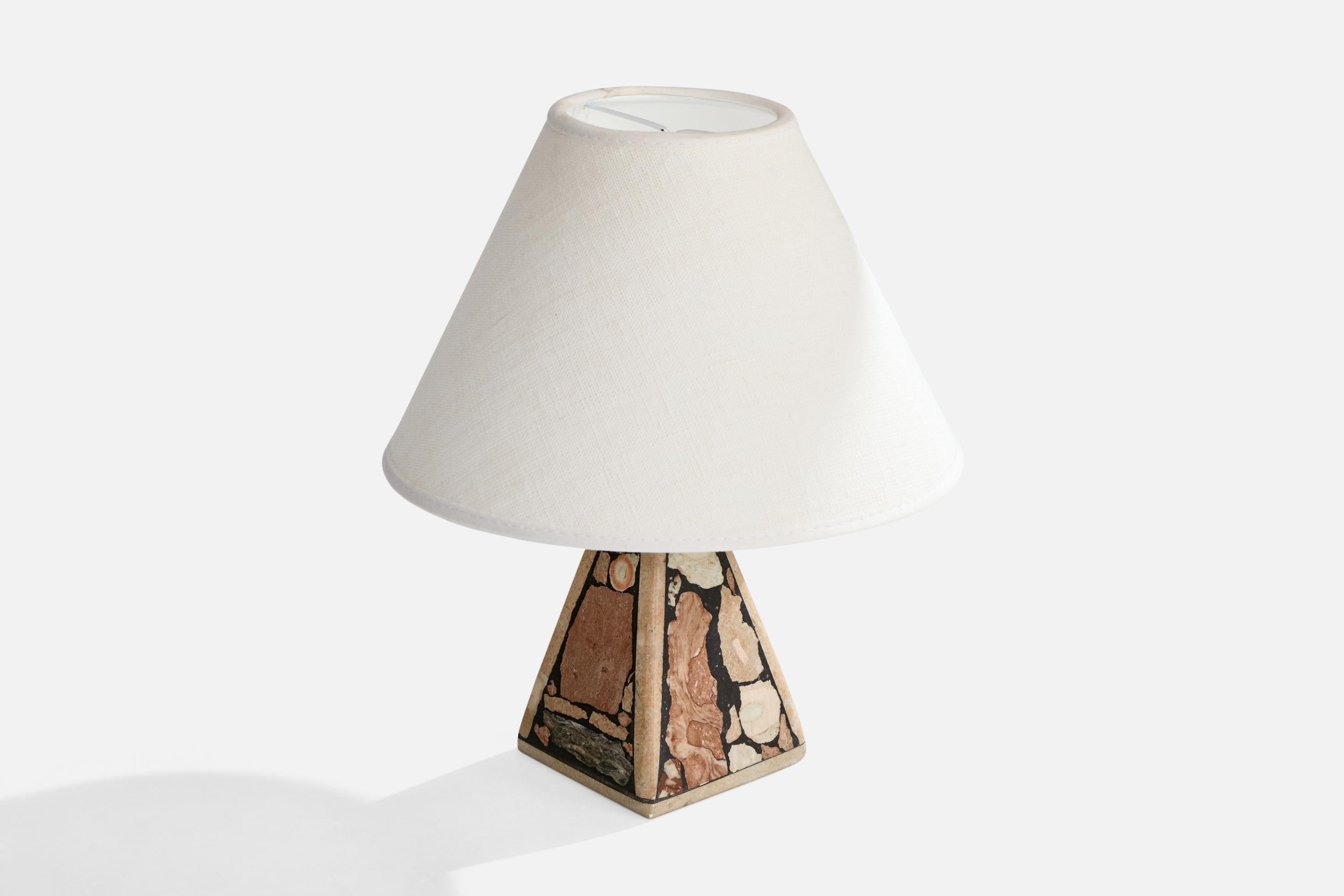 Swedish Egon Jakobsson, Table Lamp, Stone, Sweden, 1990s For Sale