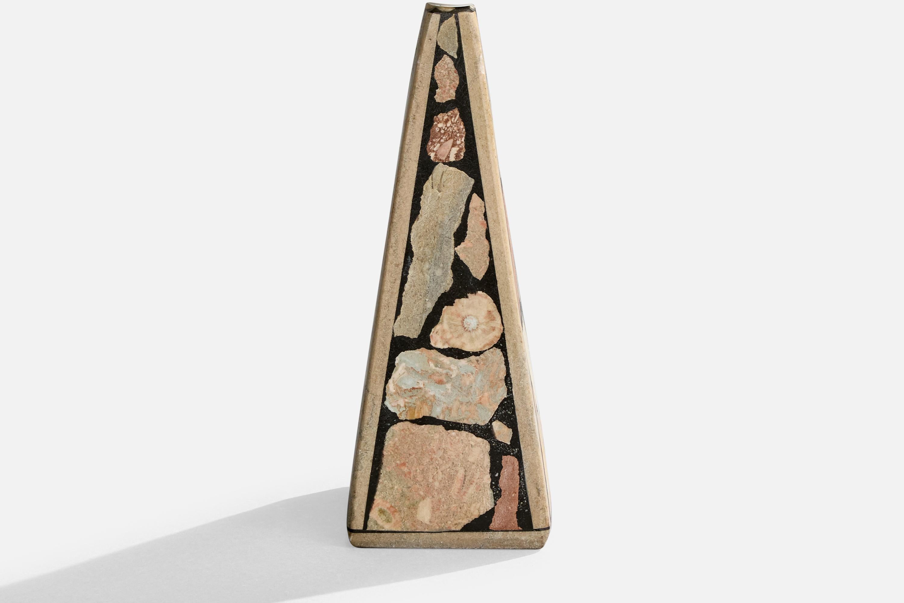 Swedish Designer, Table Lamp, Stone, Sweden, 1970s In Good Condition For Sale In High Point, NC