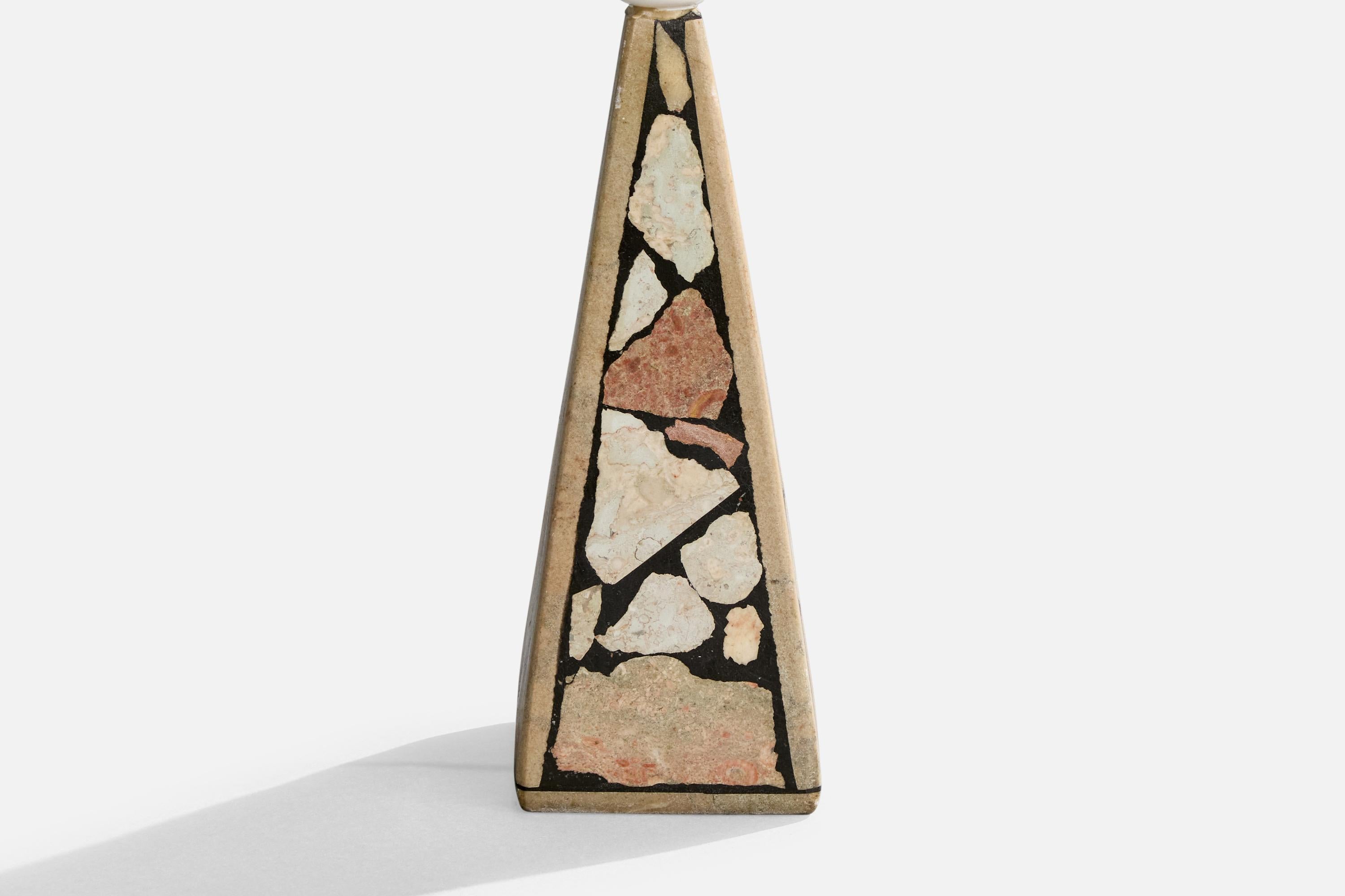 Late 20th Century Swedish Designer, Table Lamp, Stone, Sweden, 1970s For Sale