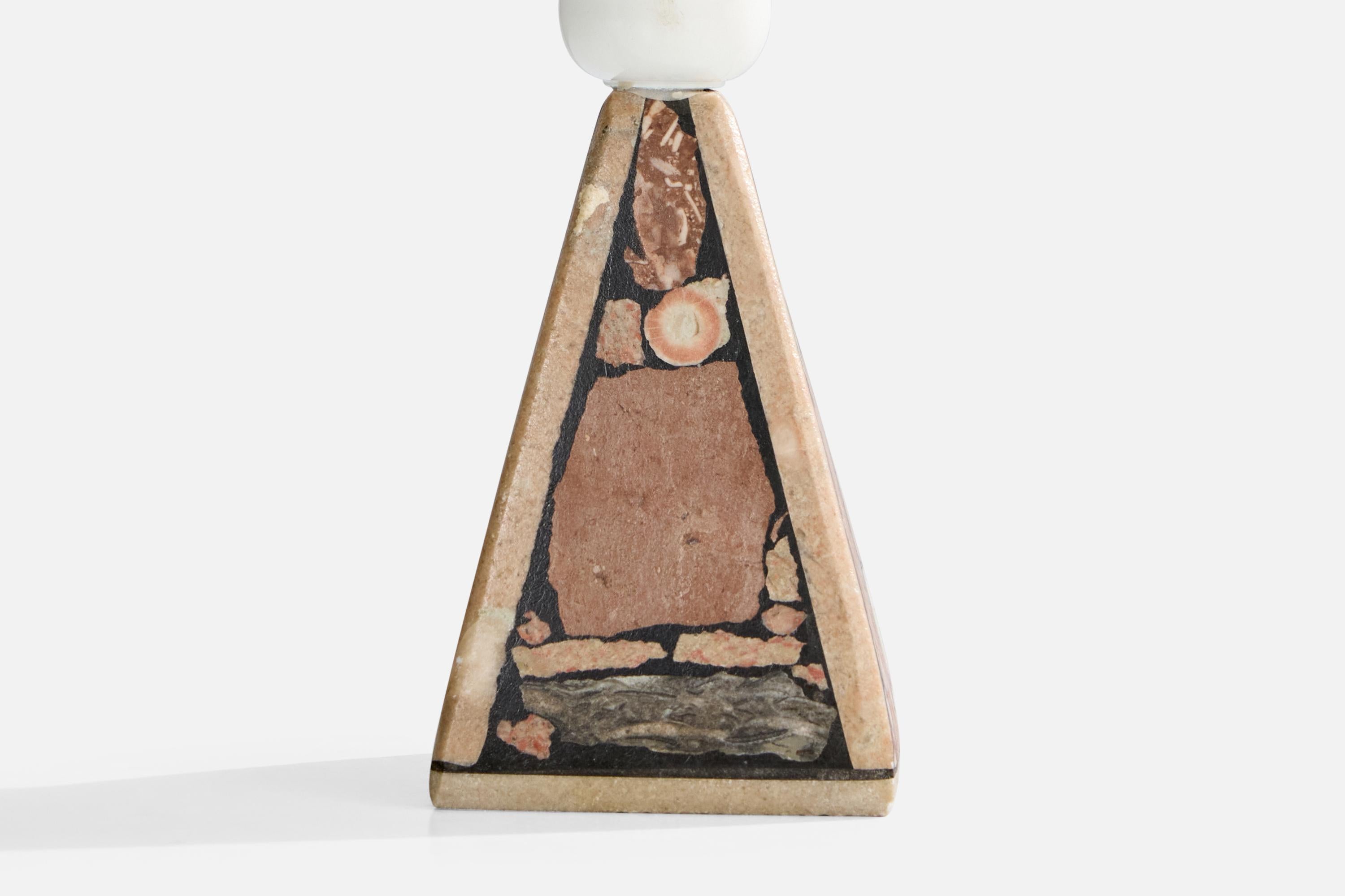 Egon Jakobsson, Table Lamp, Stone, Sweden, 1990s For Sale 1