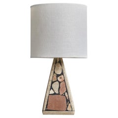 Swedish Designer, Table Lamp, Stone, Sweden, 1970s