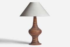 Lampada da tavolo di design svedese, gres, Svezia, anni '1960