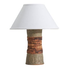 Swedish Designer, Table Lamp, Stoneware, Sweden, 1960s