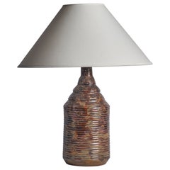 Swedish Designer, Table Lamp, Stoneware, Sweden, 1960s