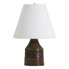 Lampada da tavolo di design svedese, gres smaltato, Svezia, 1960 ca.