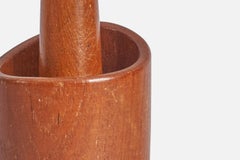 Swedish Designer, Table Lamp, Teak, Sweden, 1950s